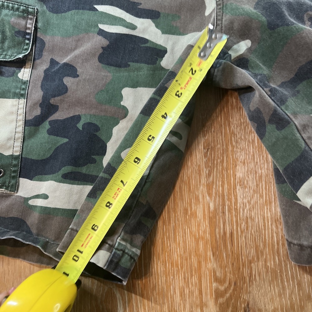 Vintage Plugg Camo‎ Cargo Shorts Mens 38 Y2K Baggy Skater - Picture 2 of 8